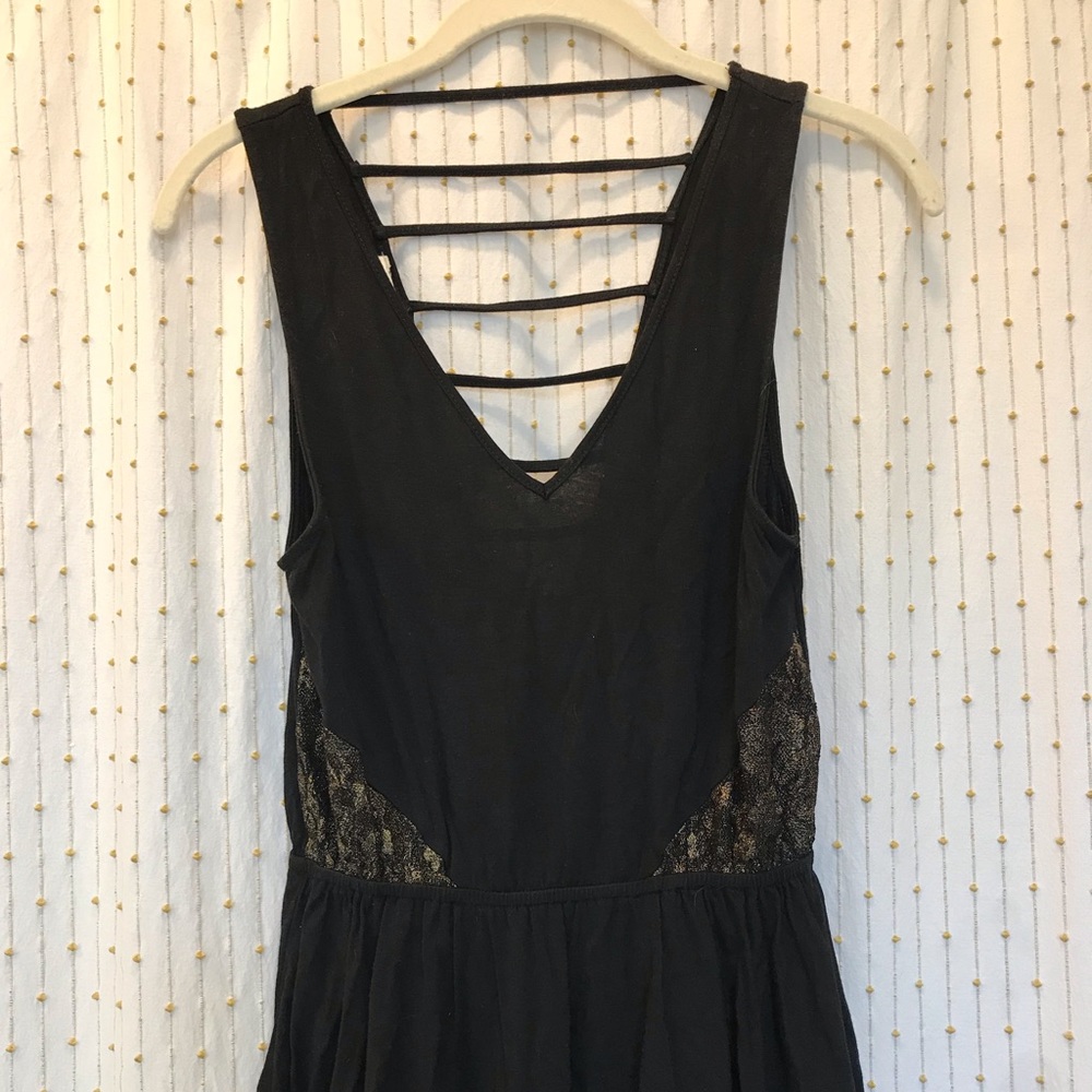 Cute black peplum tank